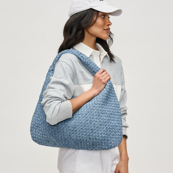Sol And Selene Dare To Dream - Large Woven Denim Hobo Hobo