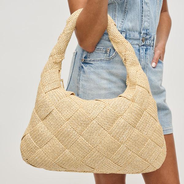 sol and selene Dare to Dream - Large Woven Straw Hobo Hobo
