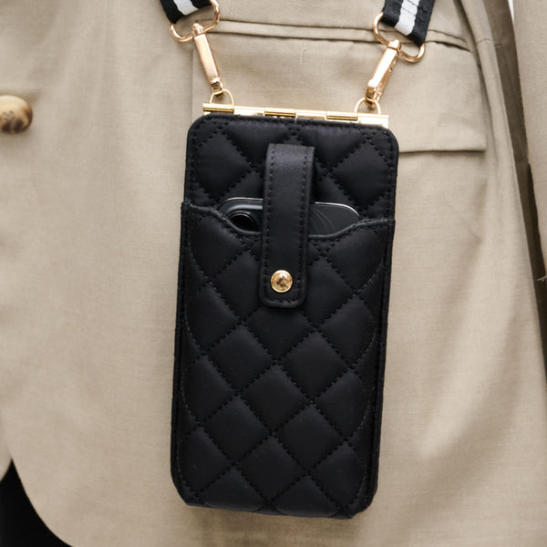 Sol And Selene Duality - Quilted Cell Phone Crossbody Cell Phone Crossbody