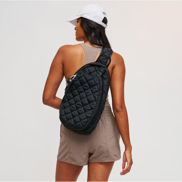 Sol And Selene Match Point - Quilted Puffer Pickleball & Paddle Tennis Sling Backpack Sling Backpack