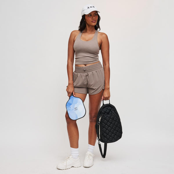 Sol And Selene Match Point - Quilted Puffer Pickleball & Paddle Tennis Sling Backpack Sling Backpack