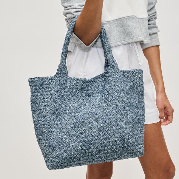 sol and selene Sky's The Limit - Medium Denim Tote Tote sol and selene Sky's The Limit - Medium Denim Tote Tote