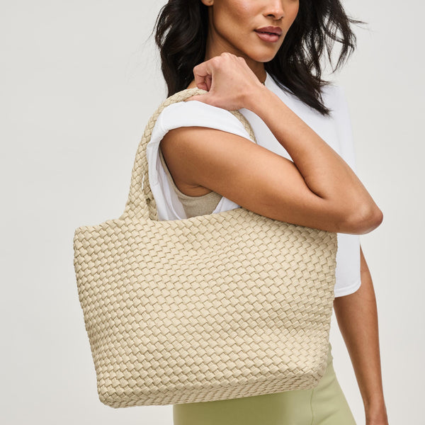 sol and selene Sky's The Limit - Medium Laced Up Eco-Edition Tote Tote sol and selene Sky's The Limit - Medium Laced Up Eco-Edition Tote Tote