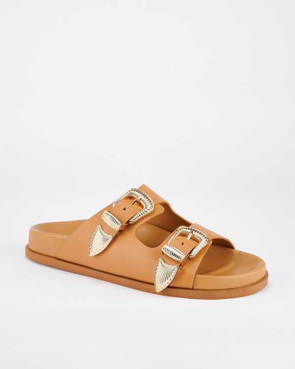 Sol Sana Amalfi Footbed Tan/Gold