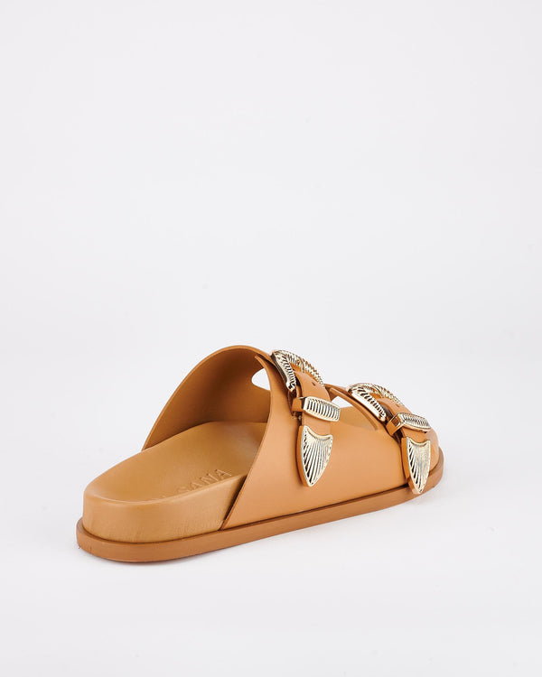 Sol Sana Amalfi Footbed Tan/Gold