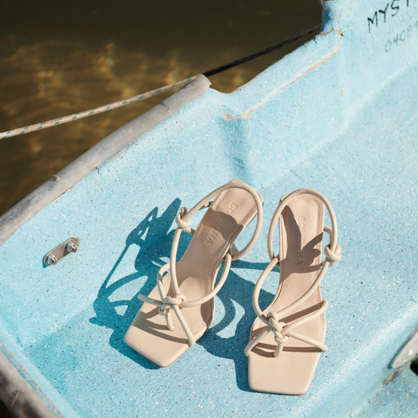 Sol Sana Bianca Heel Off White
