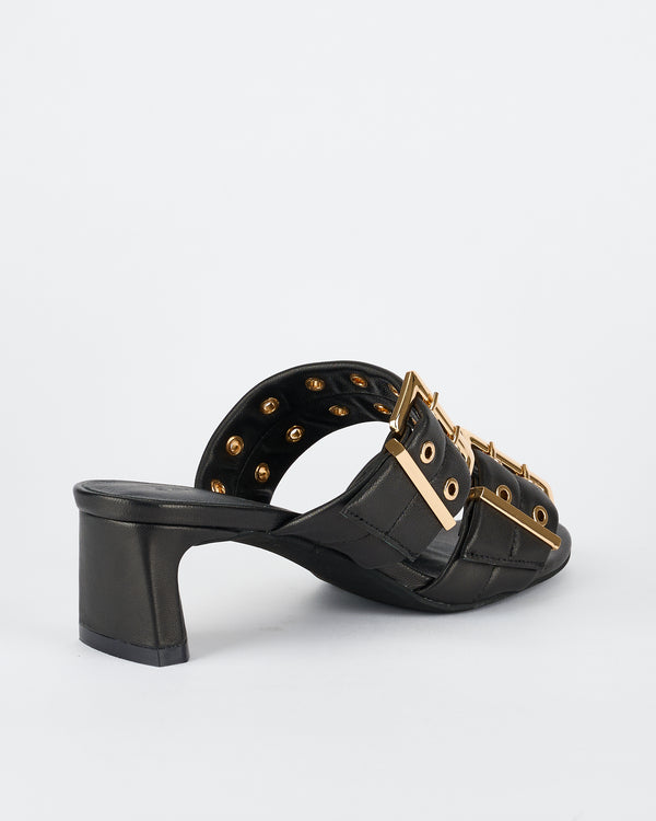 Sol Sana Bowery Heel Black/Gold