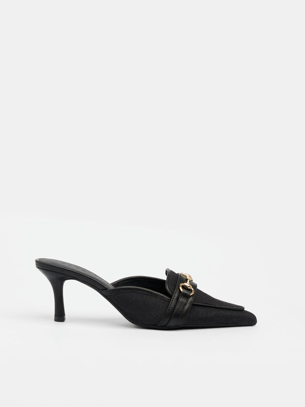 sol sana Carrie Mule Black Canvas