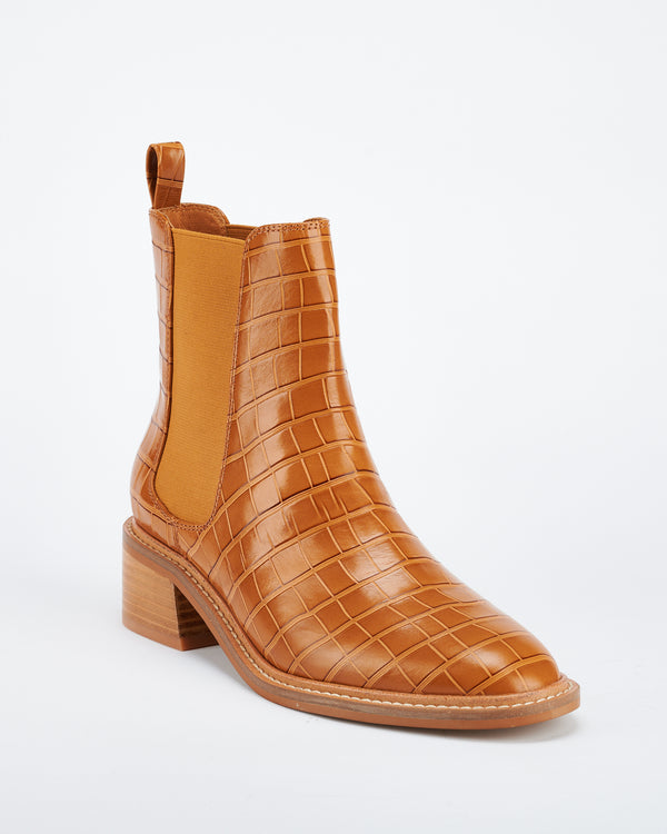 Sol Sana Chelsea Boot Tan Croc