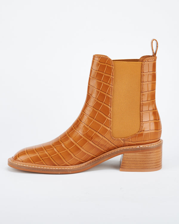 Sol Sana Chelsea Boot Tan Croc