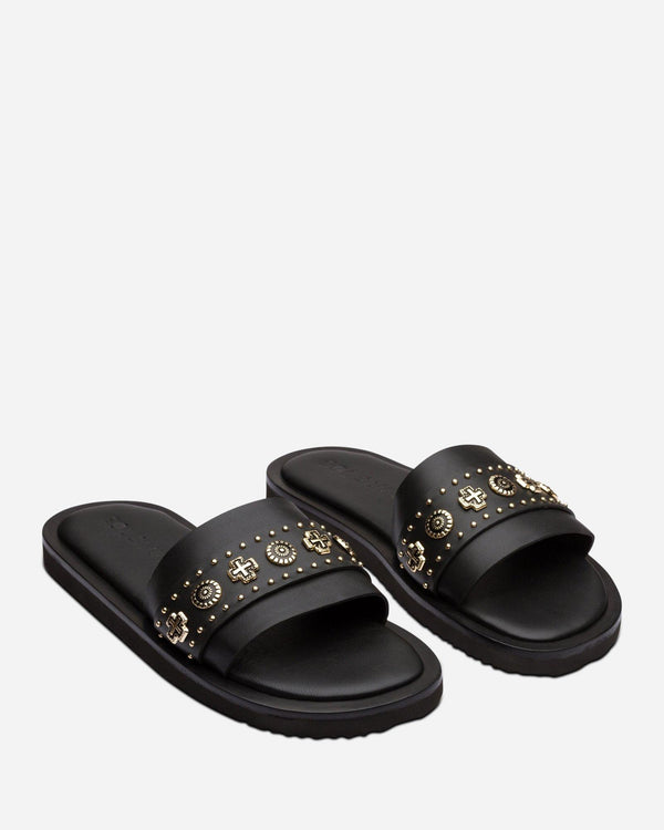 Sol Sana Cleo Slide Black/Gold
