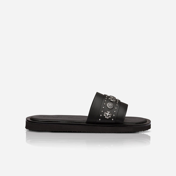 sol sana Cleo Slide Black/Silver