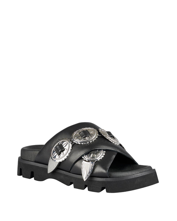 Sol Sana Concho Footbed Black/Silver
