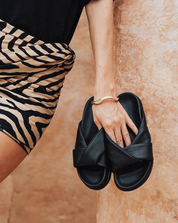 Sol Sana Downtown Footbed Black