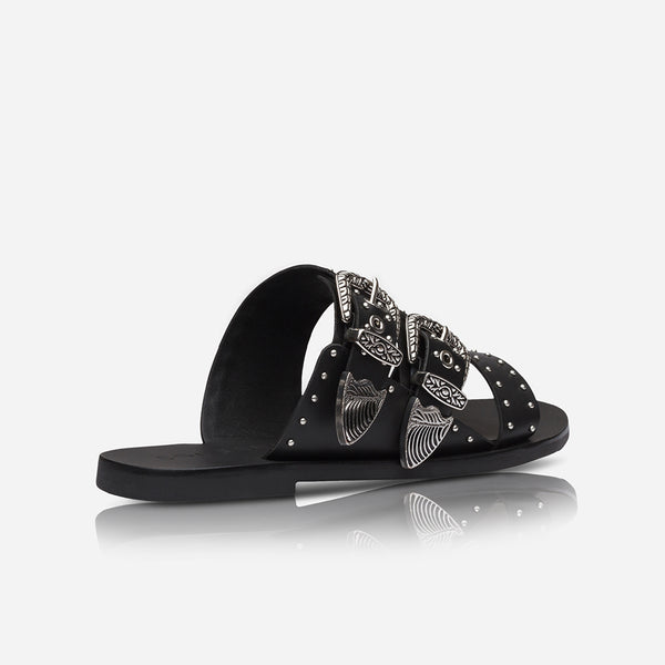 Sol Sana Eastwood Stud Slide Black/Silver