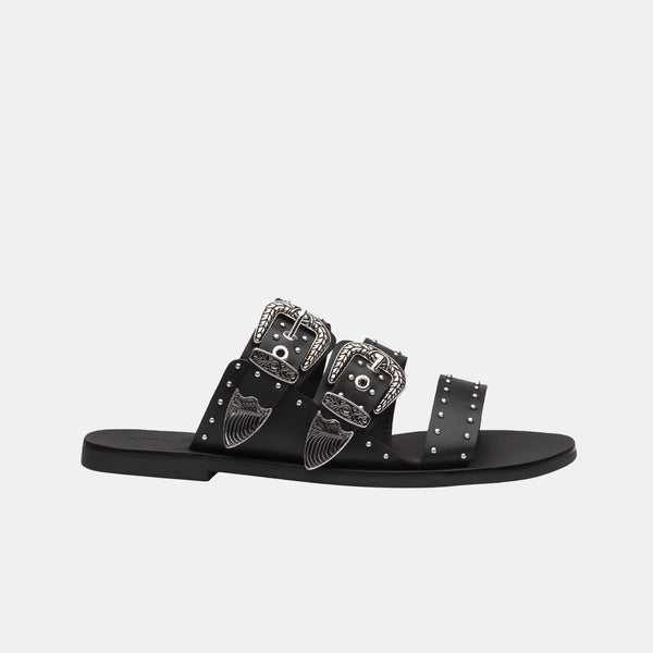sol sana Eastwood Stud Slide Black/Silver