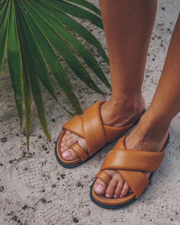 Sol Sana Elba Footbed Deep Tan