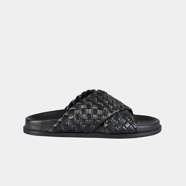 sol sana Evelyn Footbed Black