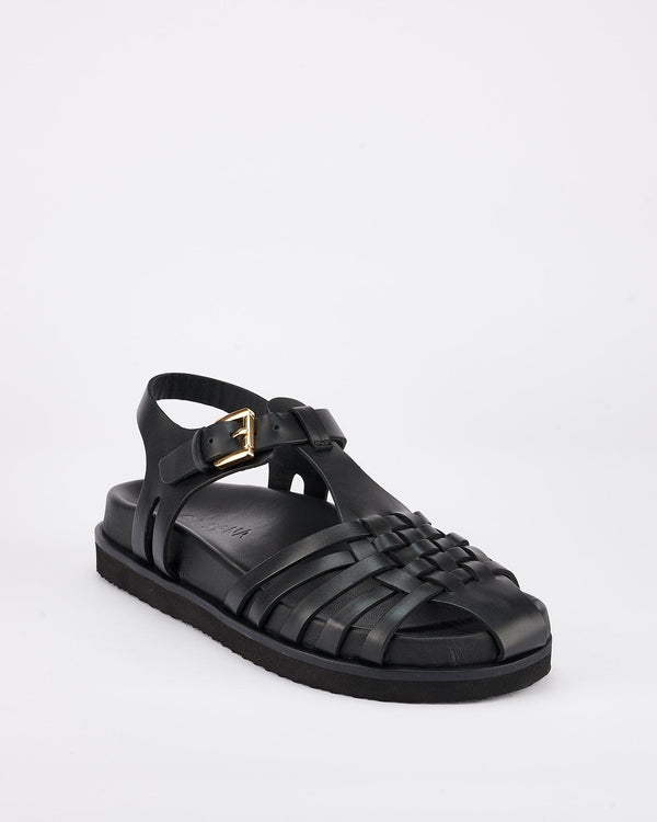 Sol Sana Fisherman Footbed Black
