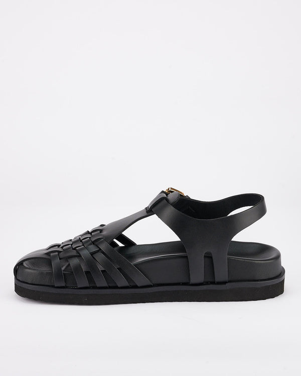 Sol Sana Fisherman Footbed Black