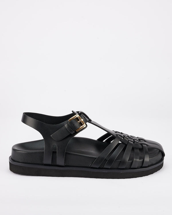 sol sana Fisherman Footbed Black