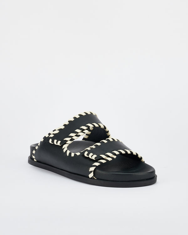 Sol Sana Fontelina Footbed Black/Off White Trim