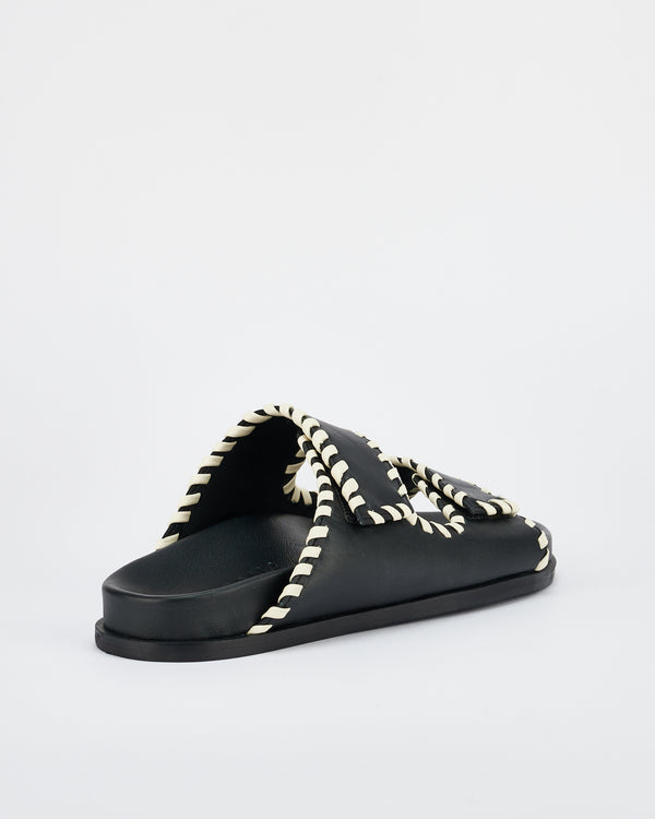 Sol Sana Fontelina Footbed Black/Off White Trim