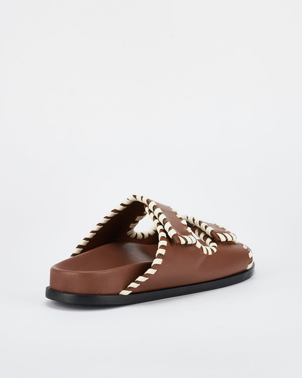 Sol Sana Fontelina Footbed Cocoa / Off White Trim