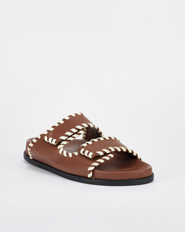 Sol Sana Fontelina Footbed Cocoa / Off White Trim