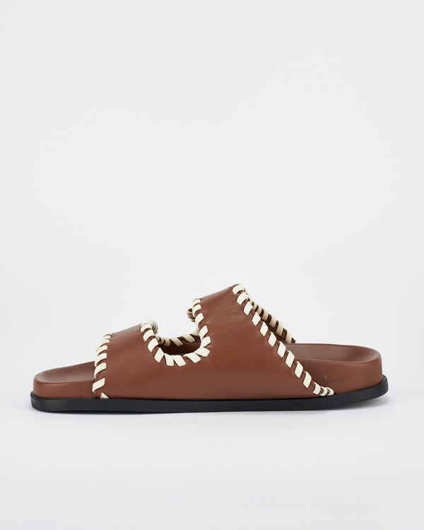 Sol Sana Fontelina Footbed Cocoa / Off White Trim