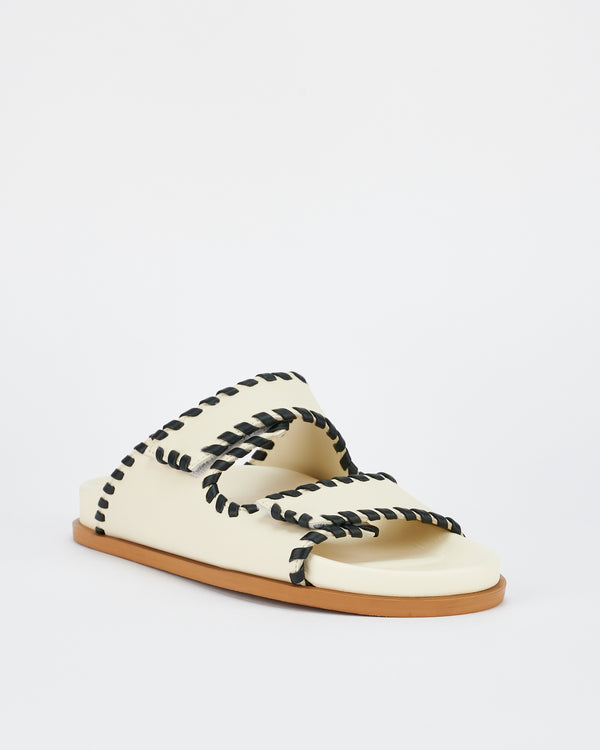 Sol Sana Fontelina Footbed Off White / Black Trim