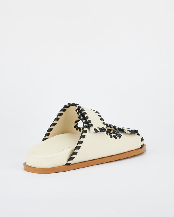 Sol Sana Fontelina Footbed Off White / Black Trim