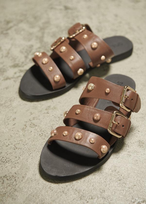 Sol Sana Hvar Slide Cocoa/Gold