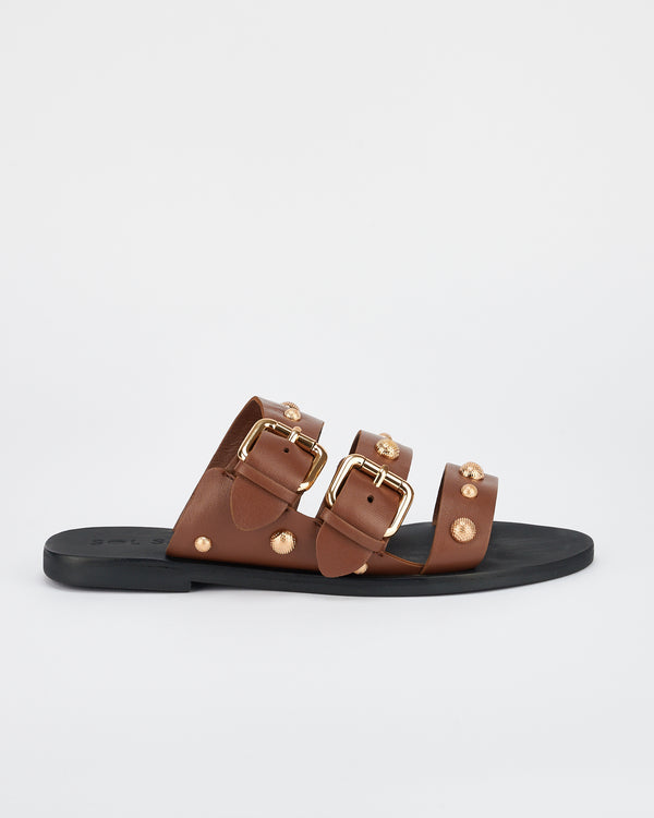 sol sana Hvar Slide Cocoa/Gold