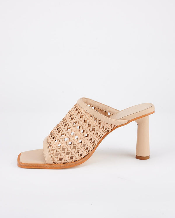 Sol Sana Jacque Heel Natural Woven Leather