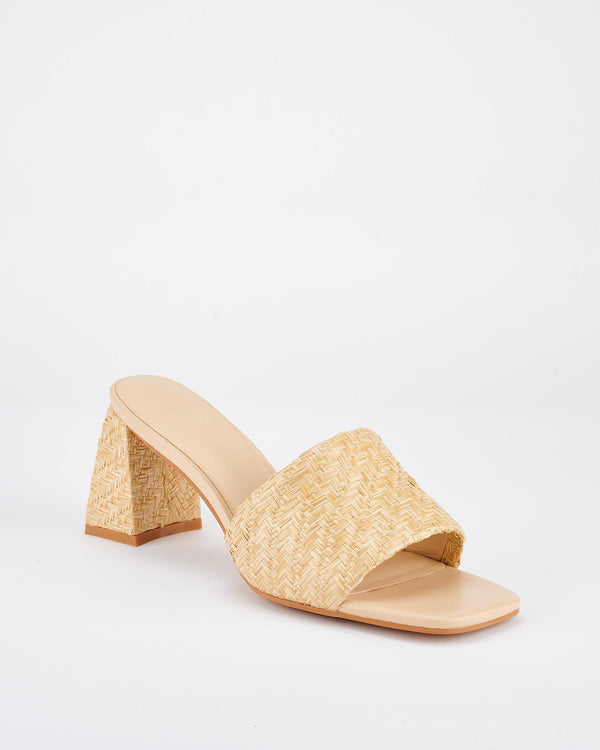 Sol Sana Lenny Mule Natural Raffia