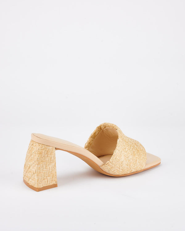 Sol Sana Lenny Mule Natural Raffia