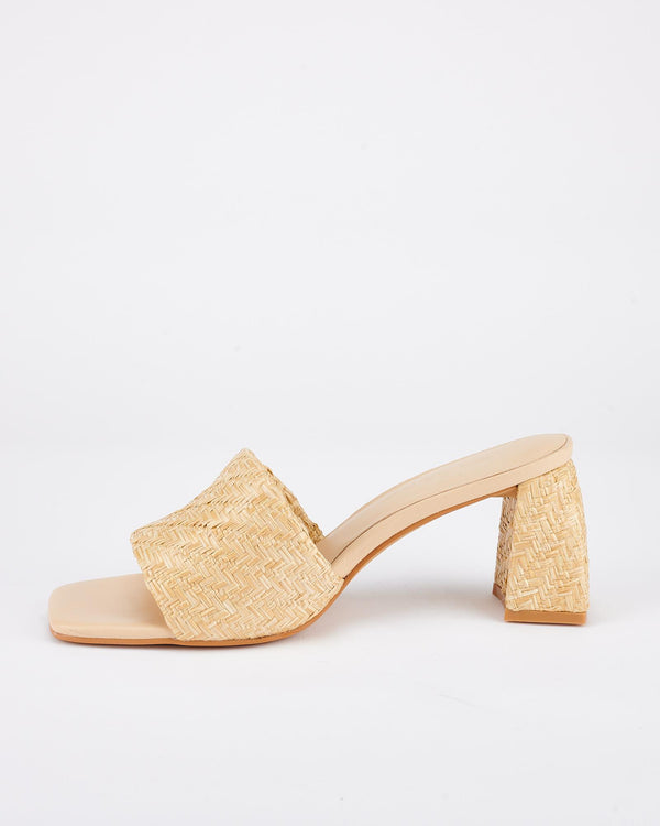Sol Sana Lenny Mule Natural Raffia