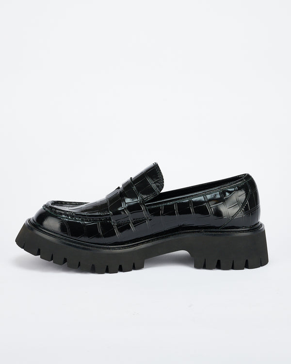 Sol Sana Maritime Loafer Black Croc