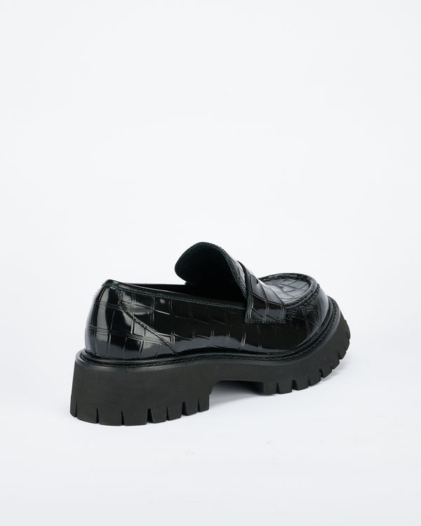 Sol Sana Maritime Loafer Black Croc