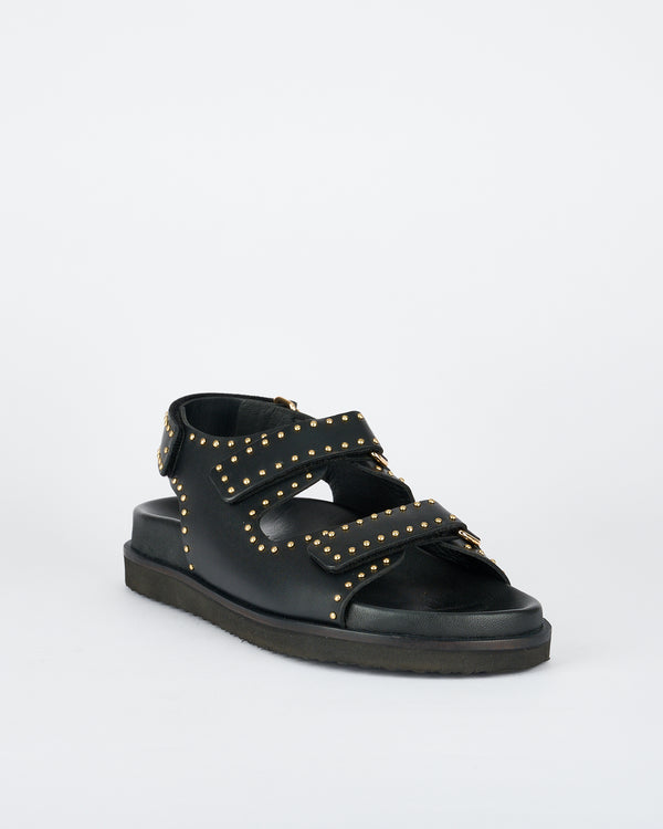 Sol Sana Moxy Footbed Black/Gold