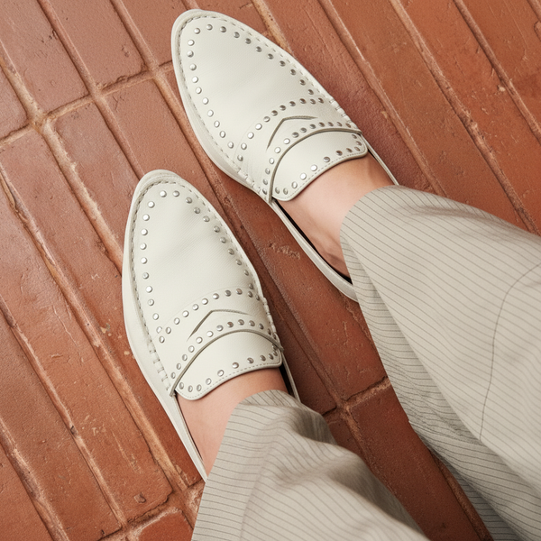 Sol Sana Rosiers Loafer Off White /Silver