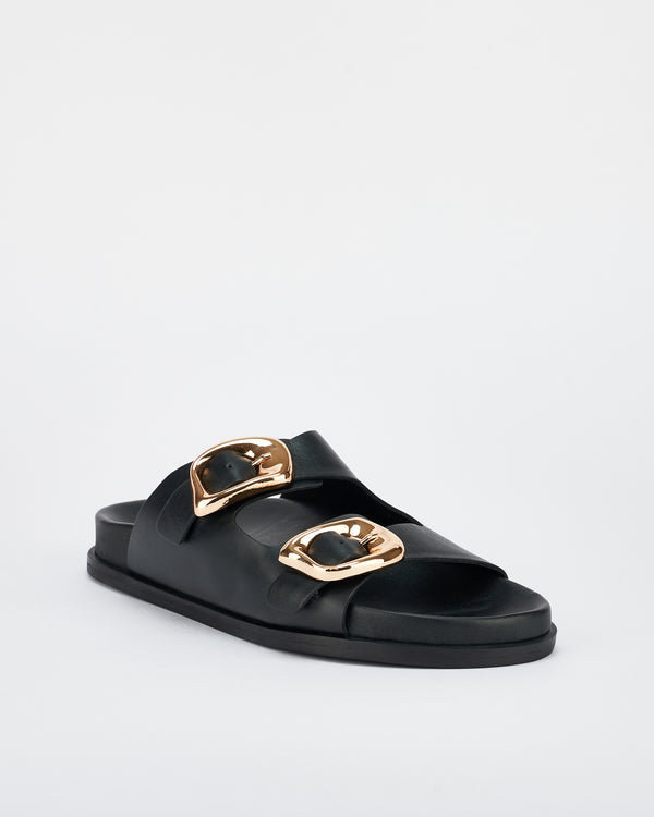 Sol Sana San Jose Footbed Black/Gold