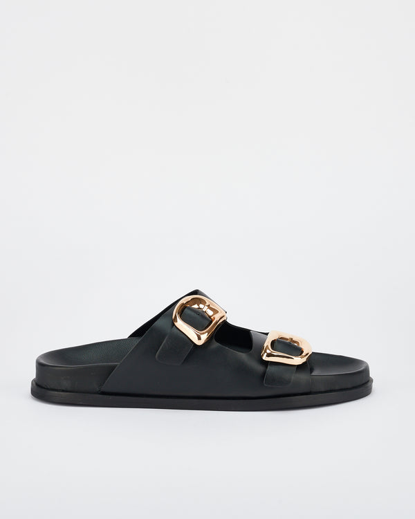 sol sana San Jose Footbed Black/Gold