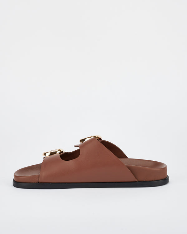 Sol Sana San Jose Footbed Cocoa/Gold