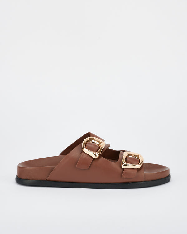 sol sana San Jose Footbed Cocoa/Gold