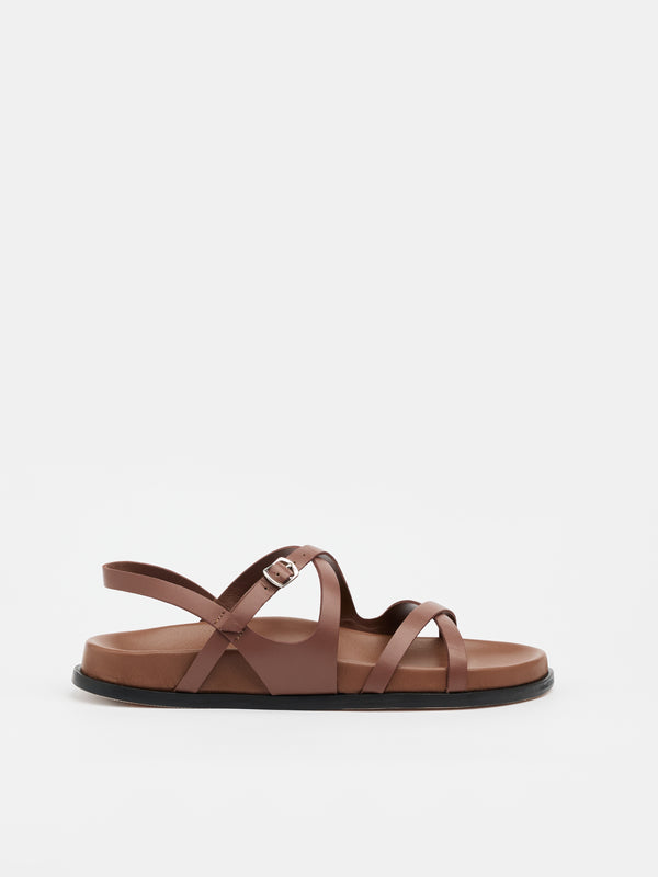sol sana Sidewalk Footbed Cocoa