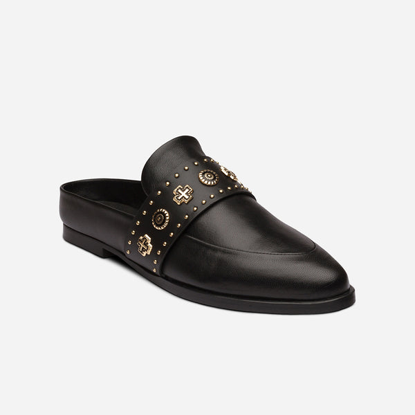 Sol Sana Tuesday Slide Black Western Gold