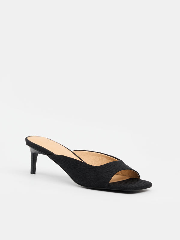 Sol Sana Tutu Mule Black Canvas