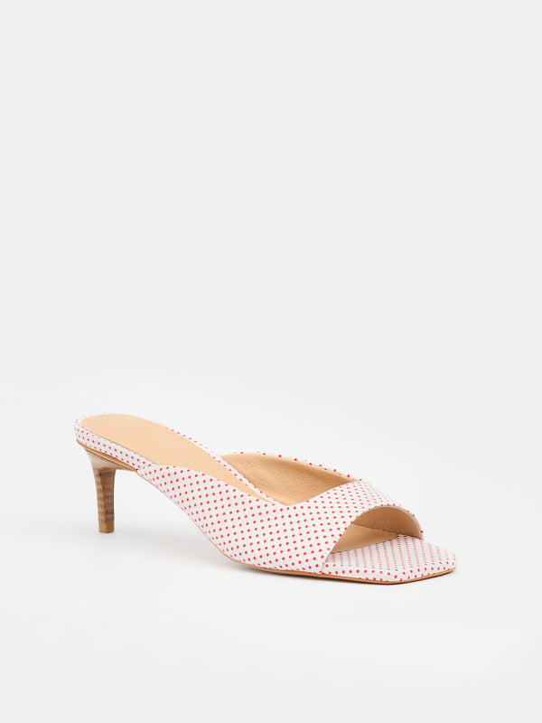 Sol Sana Tutu Mule Red Polka Dot